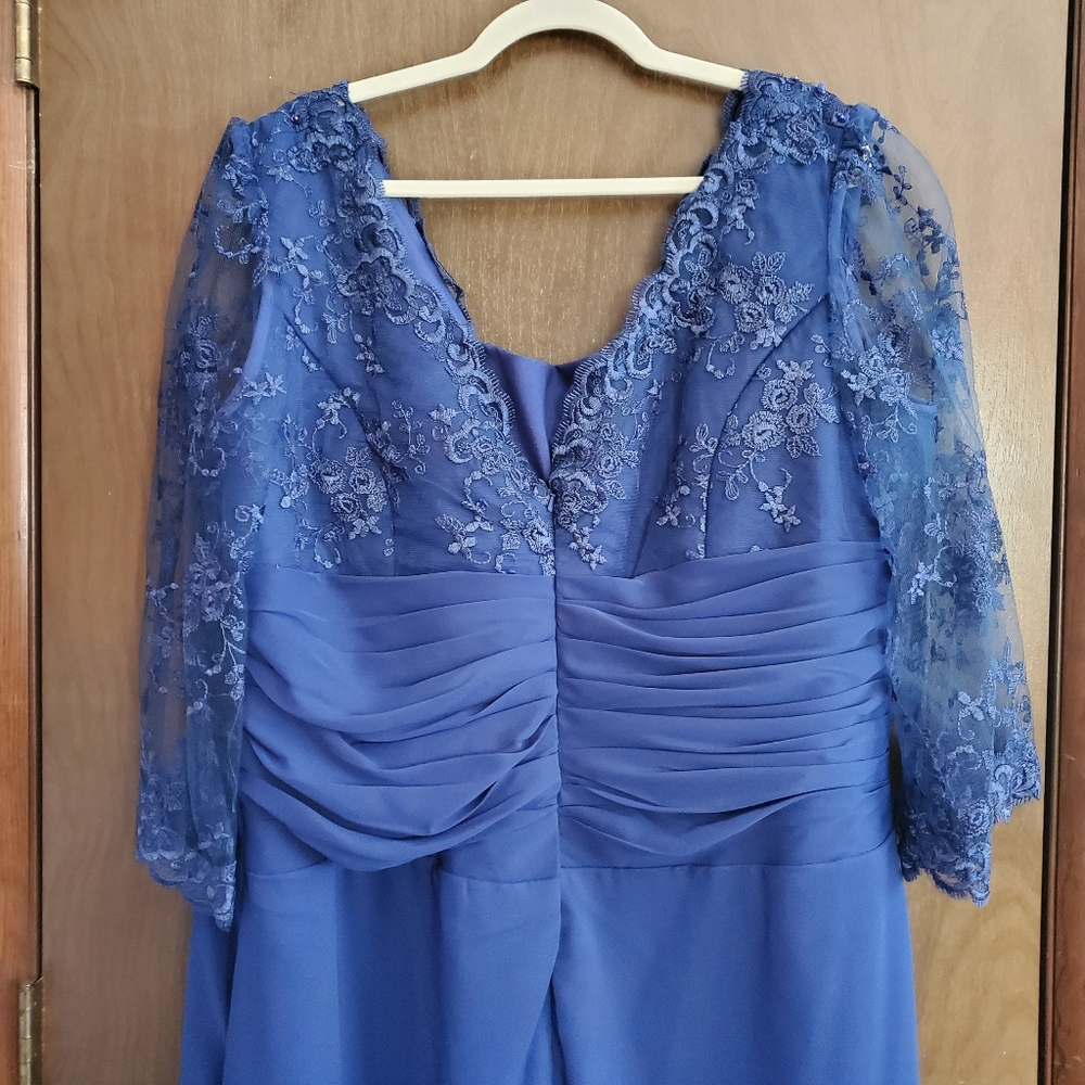 Handmade Blue Lace Dress - Picture 5 of 5